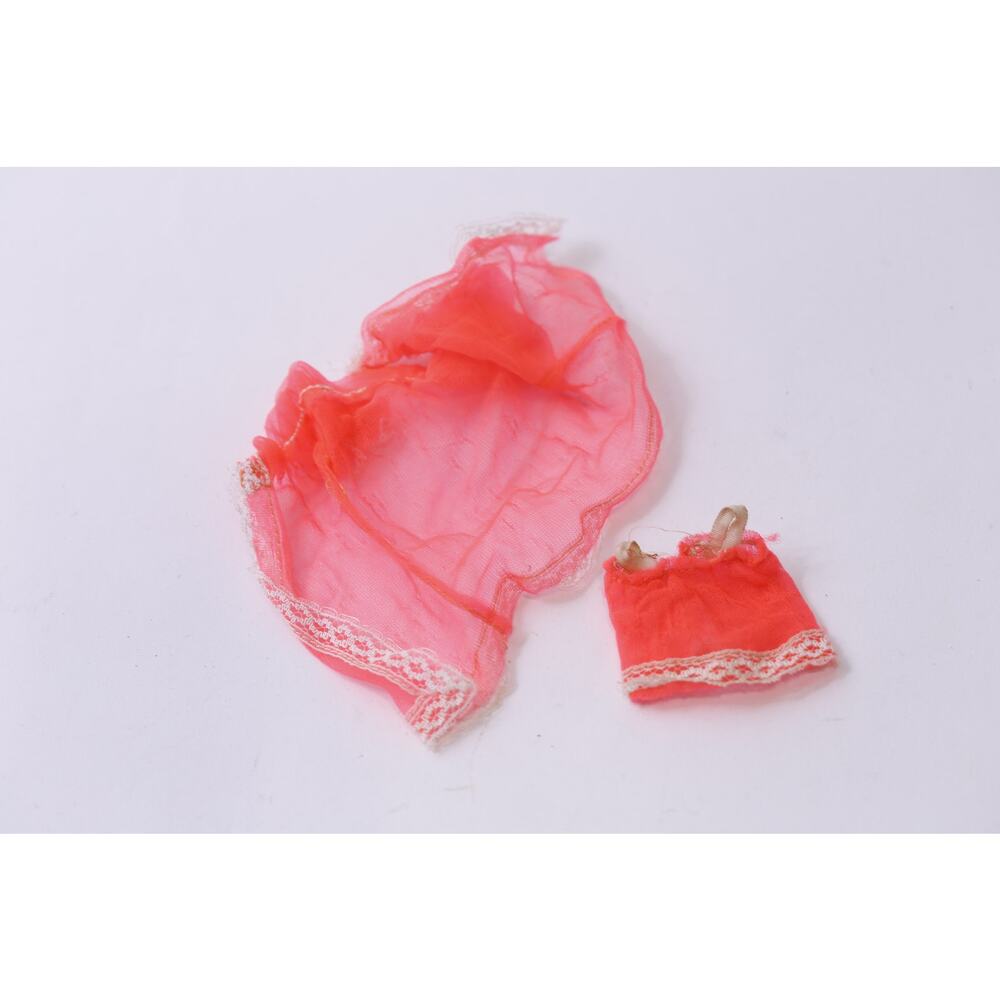 1970s Rock Flowers Red Pajamas, Doll Clothig, Mattel, Accessory ~ 251008-WH 1364
